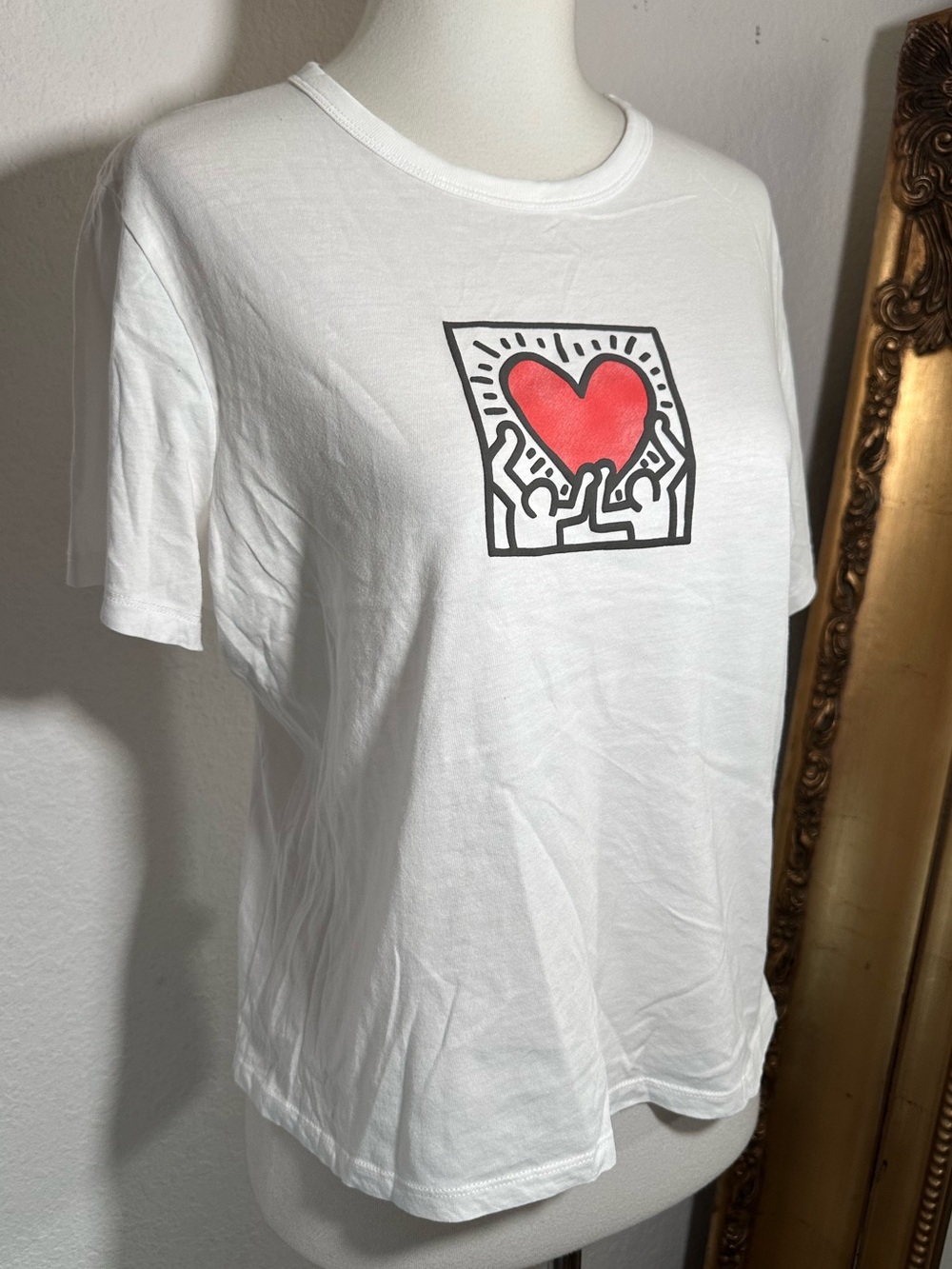 New Abercrombie & Fitch Short Sleeve Maripol Graphic Skimming Tee Size Medium